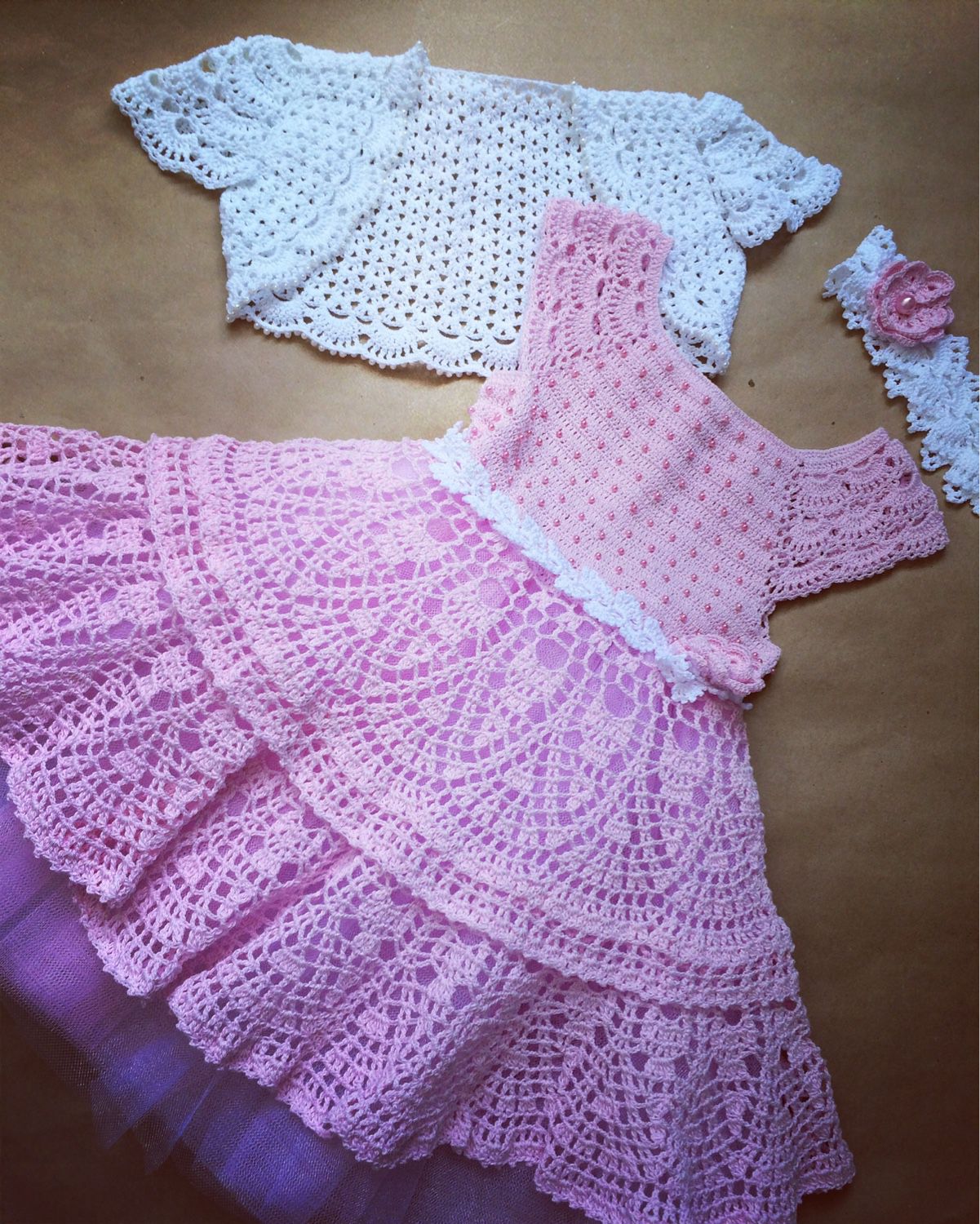 Вязание детских платьев