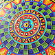 Plato decorativo 'México Caliente' pintura de puntos. Decorative plates. Art by Tanya Shest. Интернет-магазин Ярмарка Мастеров.  Фото №2
