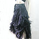 Order Wraparound skirt boho black "Niigata". Boho skirts (grifelt). Livemaster. . Skirts Фото №3