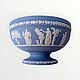 Винтаж: Wedgwood Jasperware маленькая ваза на ножке/конфетница. Тарелки винтажные. Decor.mylove. Ярмарка Мастеров.  Фото №5