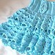 SKIRT FOR GIRL WITH RUFFLE knitted openwork summer, Child skirt, Moscow,  Фото №1