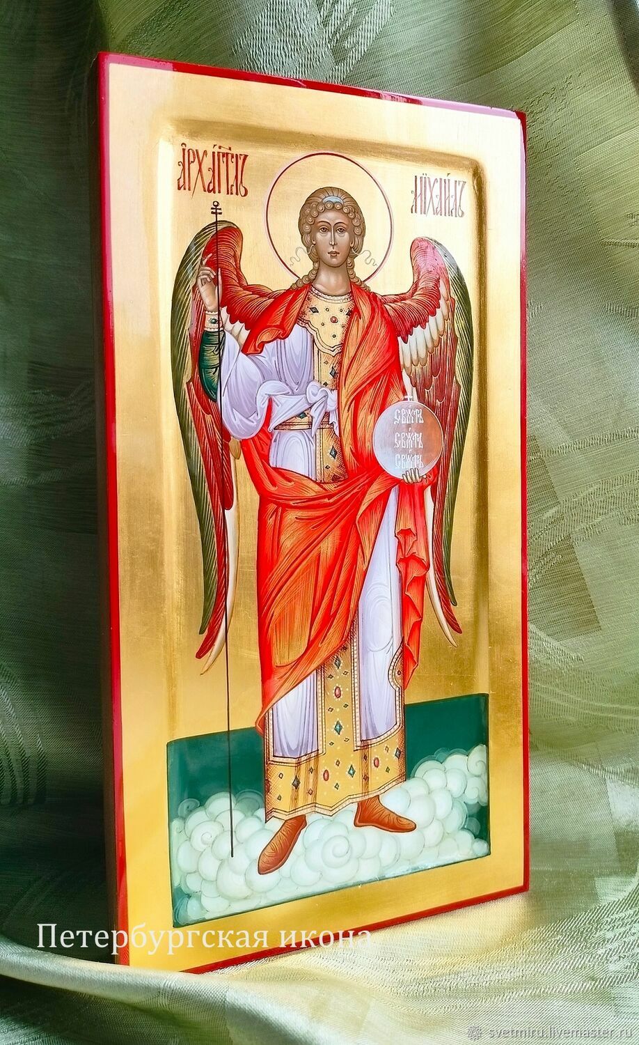 Holy Archangel Michael, Archangel.Handwritten icon, Icons, St. Petersburg,  Фото №1