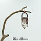 Медный кулон-маятник с горным хрусталём.Гальваника, Подвеска, Красноярск,  Фото №1