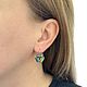 Серьги KAL HEXAGON Swarovski 16 мм VM. Серьги классические. Marea Crystal. Ярмарка Мастеров.  Фото №4