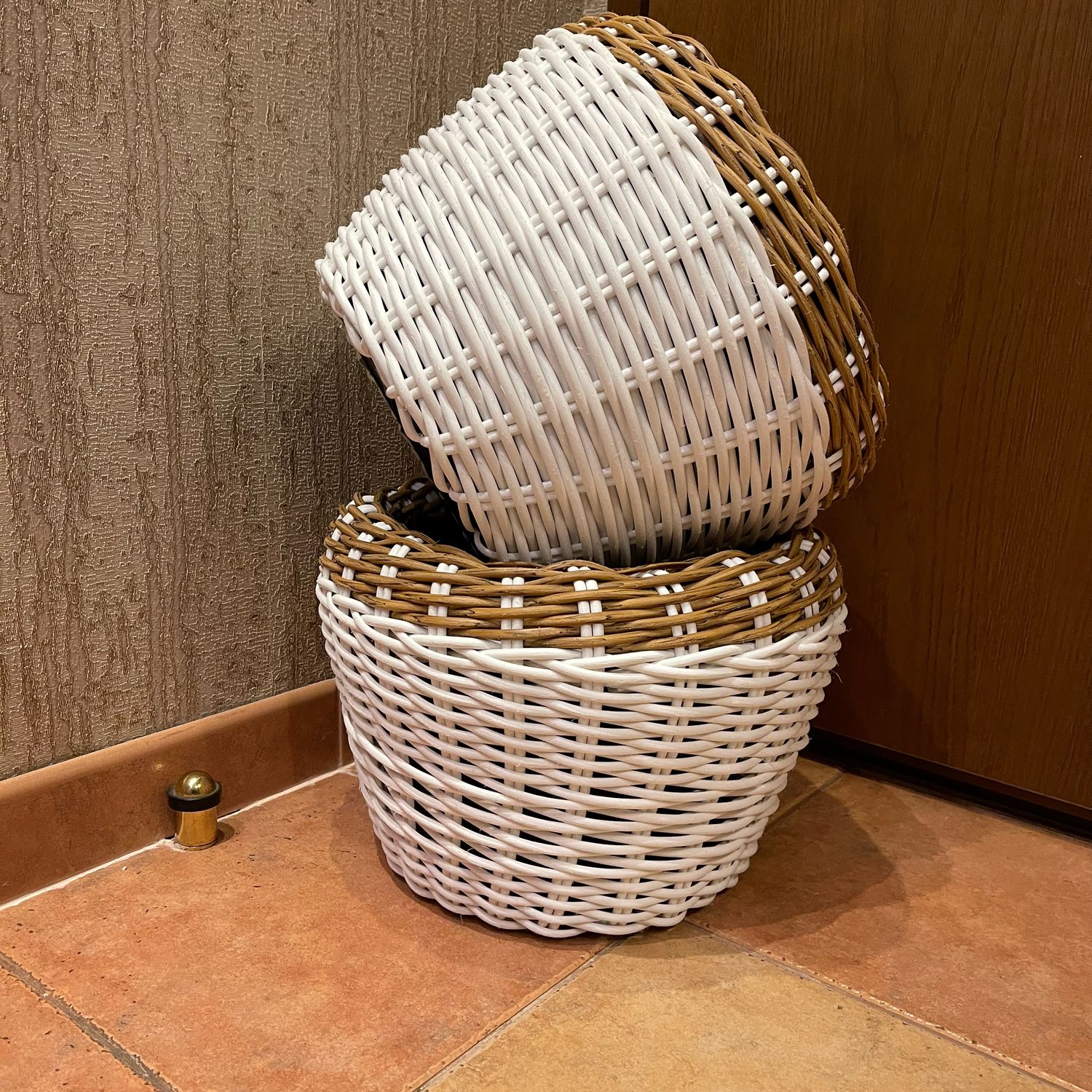 Кашпо из ротанга 12 литров купить в интернет-магазине Ярмарка Мастеров ...