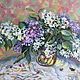 Oil painting 'White lilac», Pictures, Moscow,  Фото №1