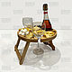 Винный столик из дерева "Sunset". Столы. Мебельный бутик (Wofurniture). Интернет-магазин Ярмарка Мастеров.  Фото №2