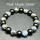 Браслет из шунгита и пирит-агата микс. Браслет из бусин. Pink Magic Stone. Интернет-магазин Ярмарка Мастеров.  Фото №2