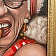 Винтаж: Портрет женщины с сигарой». Интерьерная живопись. Картины винтажные. Антиквариат и Винтаж. Ярмарка Мастеров.  Фото №9