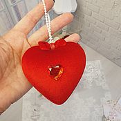 Сувениры и подарки handmade. Livemaster - original item Velvet heart in a gift box.. Handmade.