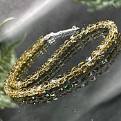 Украшения handmade. Livemaster - original item Silver 925pr. Beads made of hydrothermal diaspore stones (sultanite). Handmade.