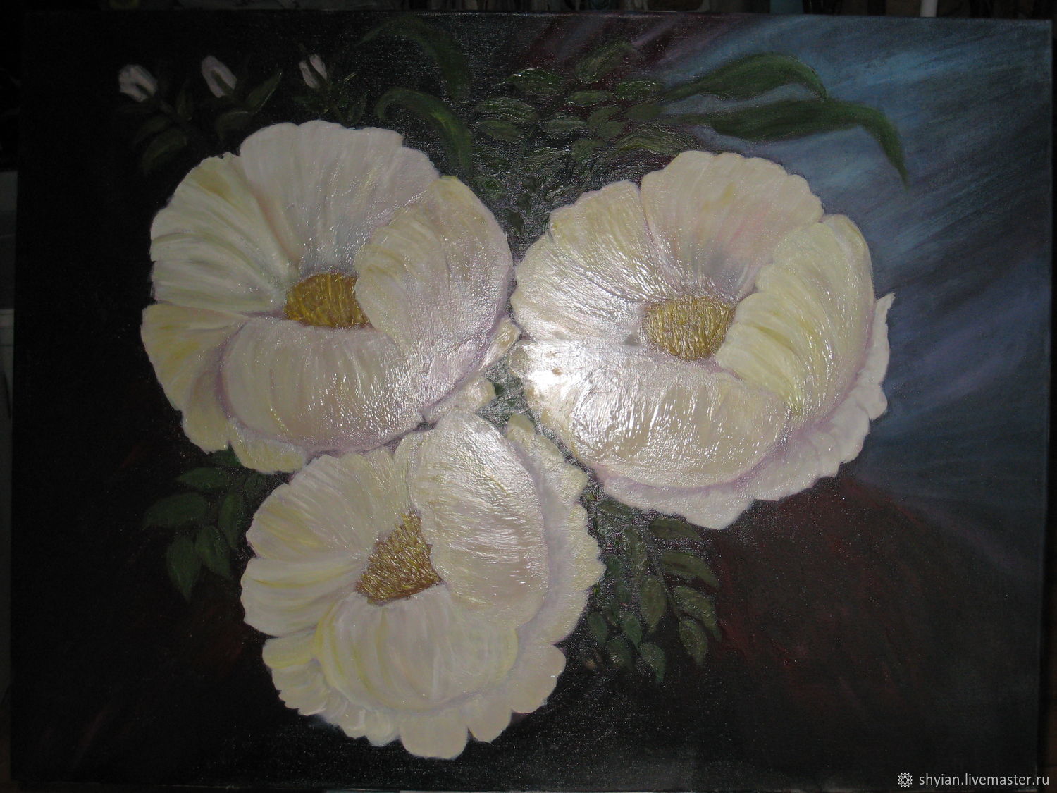 Три пиона купить в интернет-магазине Ярмарка Мастеров по цене 4837.26 ...