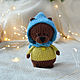 Teddy bear knitted in a hat. Stuffed Toys. fesartdecor (fesartdecor). Online shopping on My Livemaster.  Фото №2