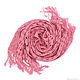 A scarf a stole woven by using hemstitch. pink. cotton, Scarves, Nizhny Novgorod,  Фото №1
