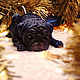   декоративные мопс. Свечи. Mr.Pug. Ярмарка Мастеров.  Фото №6