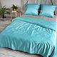 Order Turquoise bedding set. Daria. Unique linen bedding sets. Livemaster. . Bedding sets Фото №3