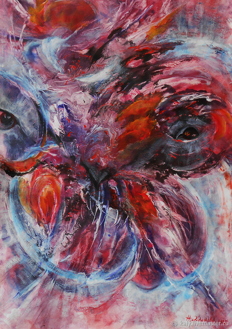 abstract animal painting