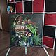 Картины маслом, русский натюрморт с грибами в корзине. Картины. Татьяна. Ярмарка Мастеров.  Фото №5