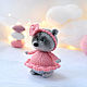 Order Raccoon girl in a dress. fesartdecor (fesartdecor). Livemaster. . Stuffed Toys Фото №3