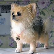 Карманный щенок ньюфаундленда. Мягкая игрушка по фото собаки