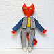 Order Big red cat with a set of clothes. Little Twins by Yana Vertoprakhova. Livemaster. . Stuffed Toys Фото №3