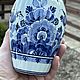 Винтаж: Ваза винтажная: Delft Голландия. Вазы винтажные. Антиквариат & Винтаж. Ярмарка Мастеров.  Фото №4