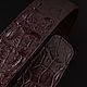 Ремень из натуральной кожи крокодила IMA3151K. Ремни. CrocShop товары из экзотической кожи. Ярмарка Мастеров.  Фото №4
