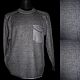 Jersey de lino con acabado textil 100% lino .Sin bolsillo 3200, Mens jumpers, Kostroma,  Фото №1