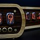 Lamp clock Solid oak by Lauro Preto on IN-12 indicators. Tube clock. Tube-time (tube-time). My Livemaster. Фото №8