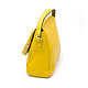 Кожаная сумка жёлтая классическая. Сумка через плечо. ЭклектикАрт. Ярмарка Мастеров.  Фото №4