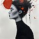 Заказать  Когда красное звучит. Anna Bocharova. Ярмарка Мастеров. . Картины Фото №3