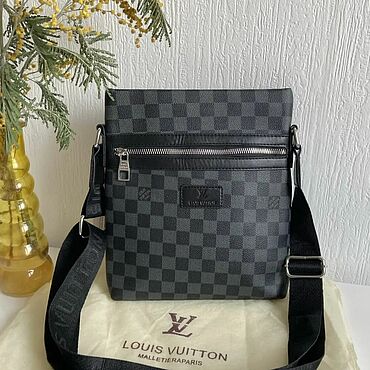Винтаж ручной работы. Ярмарка Мастеров - ручная работа Винтаж: Сумка Louis Vuitton  мужская через плечо. Handmade.