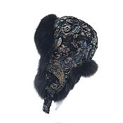 Аксессуары handmade. Livemaster - original item Hat with earflaps: women`s fur. Handmade.