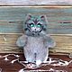 Cheshire fur cat, Stuffed Toys, Moscow,  Фото №1