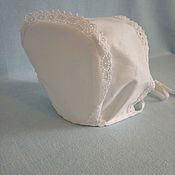 Работы для детей, handmade. Livemaster - original item Christening cap 