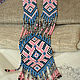 gerdan (gaitan) of beads 'denim pattern'. Necklace. Slava. My Livemaster. Фото №5