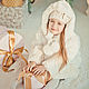 Rabbit fur kids jacket in white, Childrens outerwears, Moscow,  Фото №1