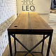 Компьютерный стол из дуба LF-328. Столы. Leo-loft. Ярмарка Мастеров.  Фото №4
