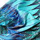 batik scarf 'blue bird', Scarves, Yaroslavl,  Фото №1
