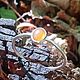 Серебряное кольцо с опалом "Апельсинка", размер 16,5. Кольца. Di J (Диаль). Ярмарка Мастеров.  Фото №4