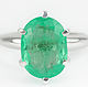 3.70cts 14K Colombian Emerald Solitaire Engagement Ring, Rings, West Palm Beach,  Фото №1