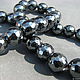 Hematite 10 mm, faceted, ball. Beads1. Elena (luxury-fittings). My Livemaster. Фото №5