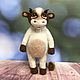 Cow made of wool. Symbol 2021, Felted Toy, Zelenograd,  Фото №1