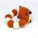 Bracelet 'Fox.' 100% wool. Bead bracelet. ufawooltoys (ufawooltoys). My Livemaster. Фото №5