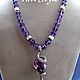 Колье с аметистами ,,AMETHYST SNAKE,,, Колье, Нижний Новгород,  Фото №1
