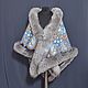 Pavloposadsky scarf 'Princely' with fox bluefrost, Shawls, Moscow,  Фото №1