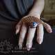 Ring with lapis lazuli Lotus. Rings. WOODMELODY. My Livemaster. Фото №4