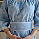 Boho linen long summer dress 'Fairy Tale' blue, Dresses, Anapa,  Фото №1