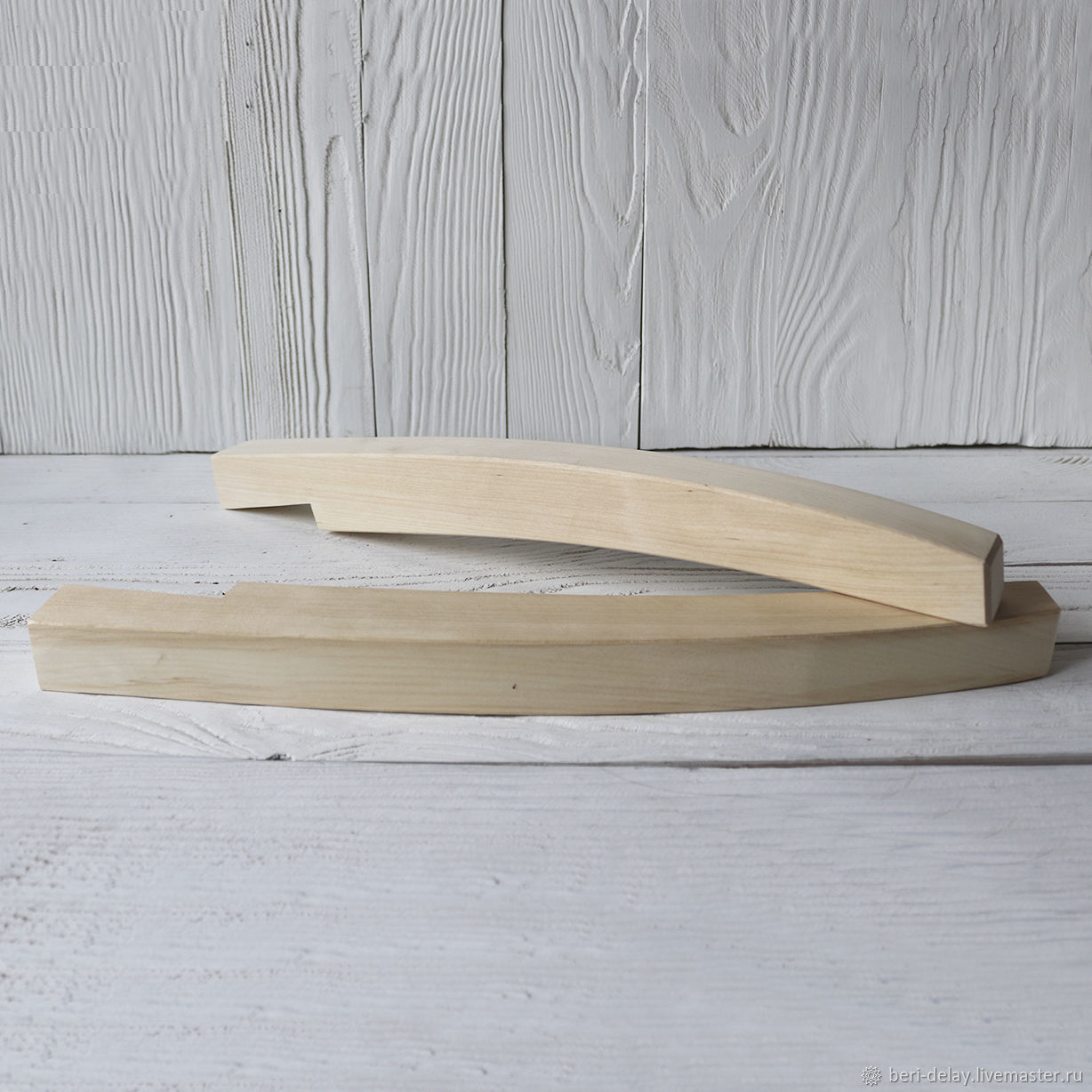 Комплект деревянных ножек Н430 из 4 штук с вырезом для