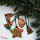 Set of Christmas toys 'Bright patterns' tree, Christmas decorations, Moscow,  Фото №1